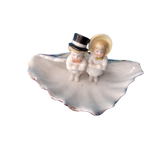 Victorian Fairing Conta & Boehme German Porcelain Shell Dish - Picture 2 of 4